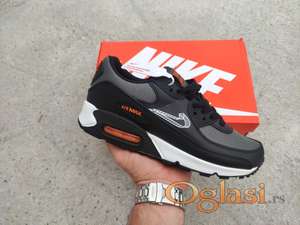 Nike Air Max 90 Swoosh Black Grey Orange